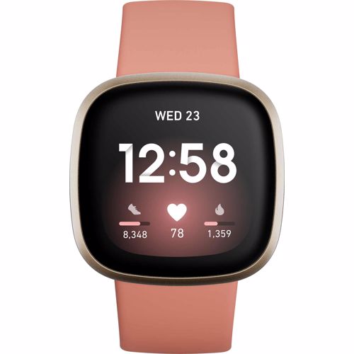 Fitbit smartwatch Versa 3 (Roze/Goud)